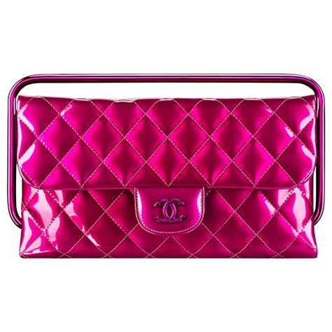 hot pink chanel clutch|Pink Chanel Bags .